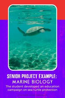 High School senior project example: marine biology career