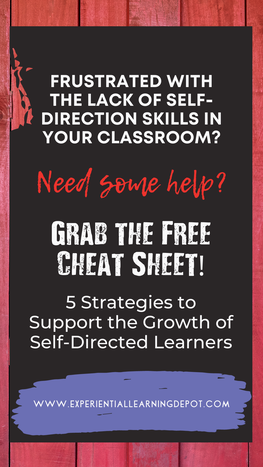 Student-led learning classroom environment free cheat sheet to get support strategies into place.