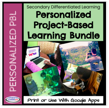 Personalized Project-Based Learning Bundle - Personal Learning Plan and Project-Based Learning Tool Kit