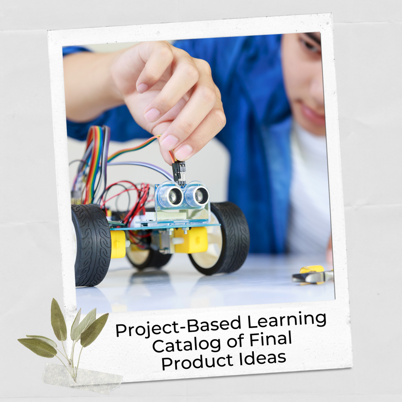 Catalog of 100+ final product ideas for project-based learning.