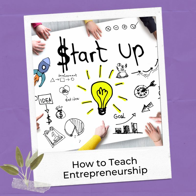 This blog post is about how to teach entrepreneurship to your high schoolers. One of those ways is with the career exploration activity mentioned in this blog post, which is teaching your students to develop and launch their own businesses.