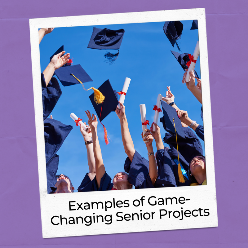 This blog post offers examples of really special senior project ideas, some of which include the career exploration activities discussed in this post.