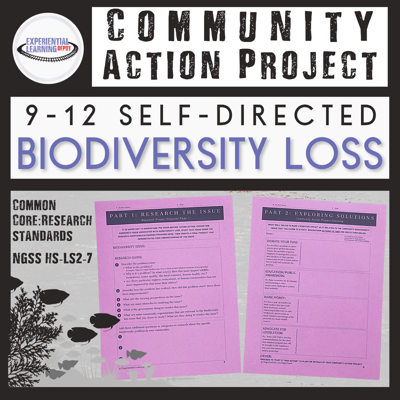 Biodiversity loss resource for citizen science projects for students