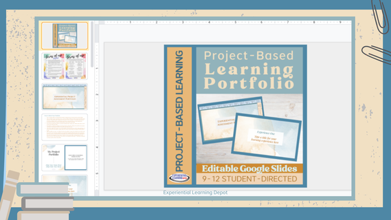 Free Google Slides project-based learning assessment portfolio