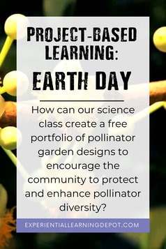 Earth Day Project Idea Driving Questions Blog Post - Pollinator garden Earth Day project idea