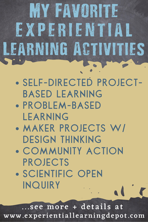 The most common question that I get from educators revolves around what experiential learning activity types to implement in their classrooms or homeschools and how to implement them. This blog post introduces my top favorite experiential learning activity examples and how to get started with them.