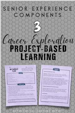 ideas for senior project for high school students including career exploration project based learning lesson plan