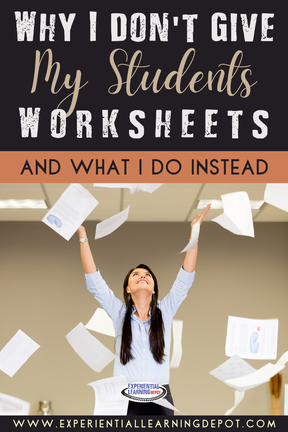 Most teachers would say worksheets aren't the most effective learning tools, yet I see them used ALL the time. Particularly as homework. Why is this? Check out why I don't give drill worksheets to my students, common reasons teachers assign worksheets and why parents support them, and alternatives to worksheets. 