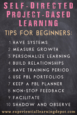 10 tips for beginner teachers starting self-directed project based learning