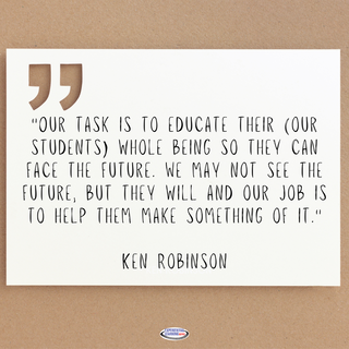 This education quote is by Ken Robinson from the book 
