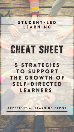 Free cheat sheet to support a student-directed learning environment