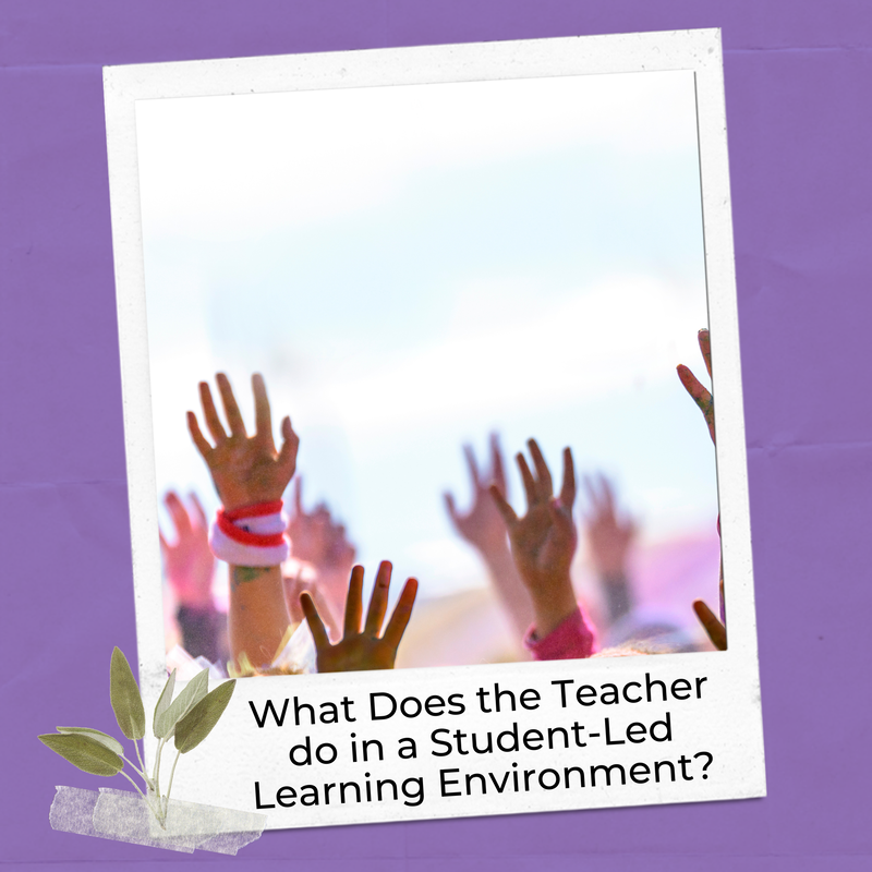 What is the teachers role with self-directed learning activities?