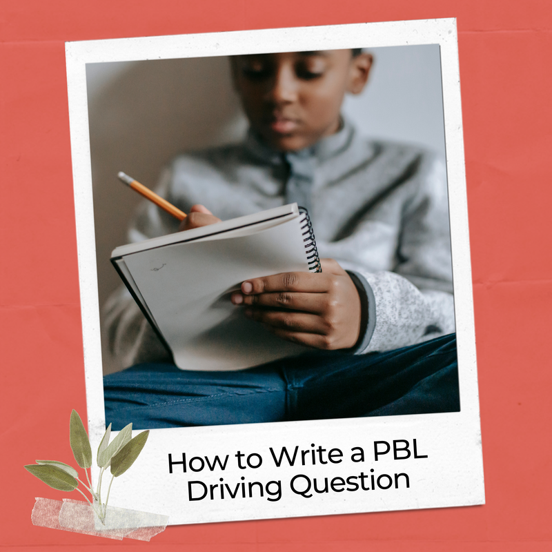 Experiential learning classroom project-based learning: how to write a driving question