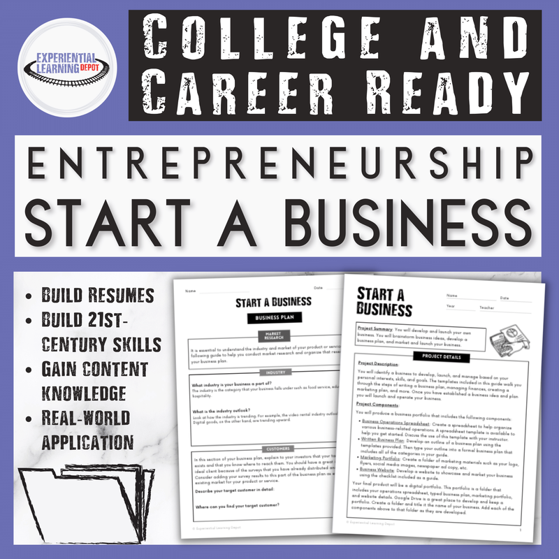 Experiential learning resource for helping kids start their own businesses.