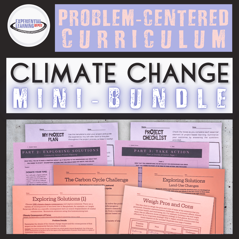 Experiential science climate change mini-bundle.