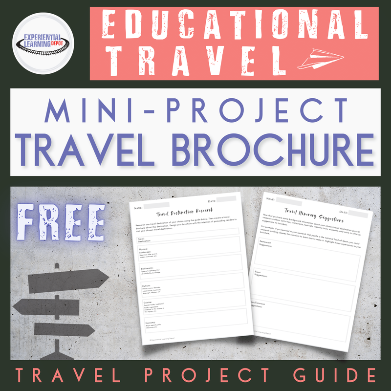 Free travel brochure mini-project