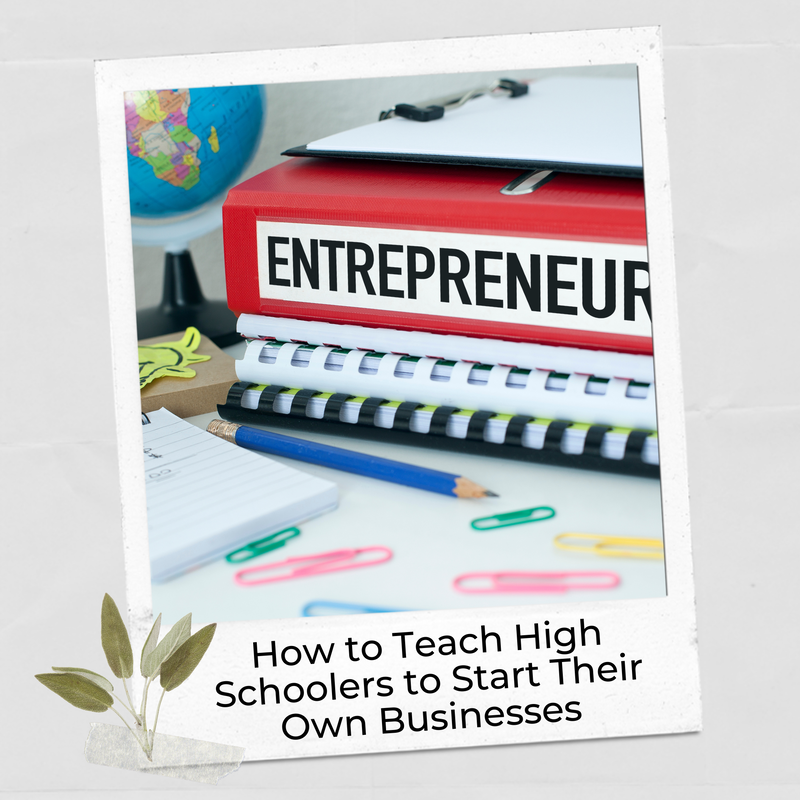 A great high school resume builder for students is starting their own businesses. Check out this blog post on how to implement high school entrepreneurship in your classroom or homeschoo.
