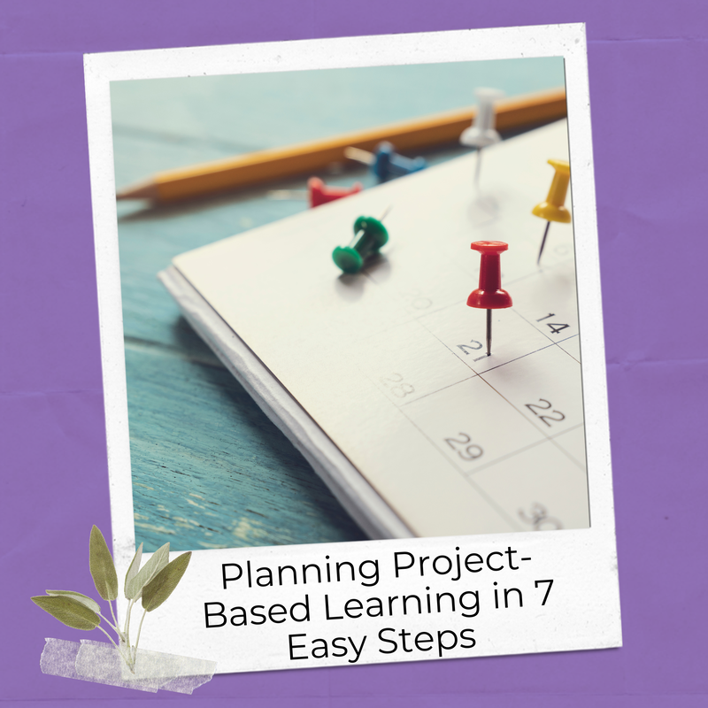 Steps in project-based learning blog post