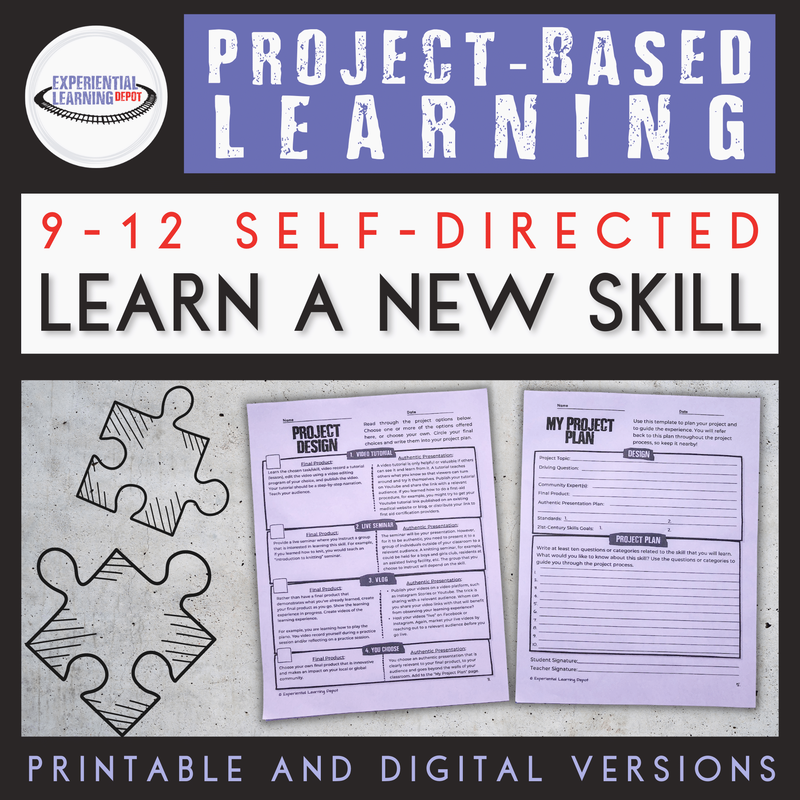 This resource guides students through the learn a new skill example of self-directed learning.
