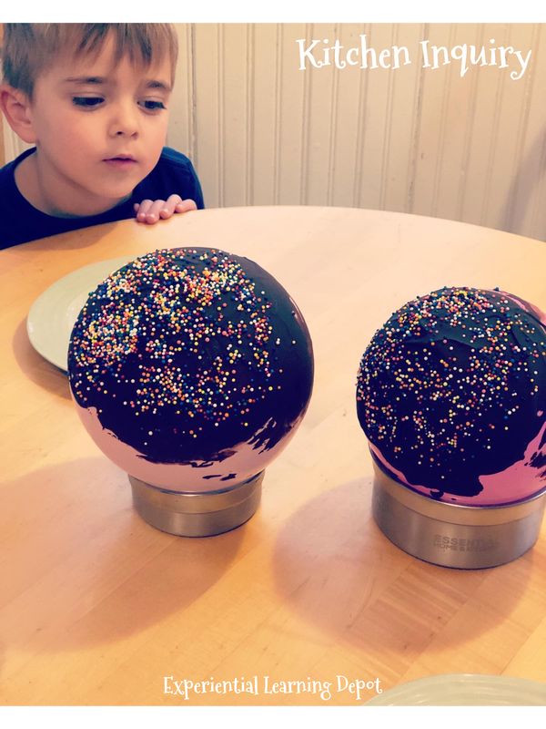 Making chocolate bowls using balloons is a super fun and easy kitchen science experiment idea.