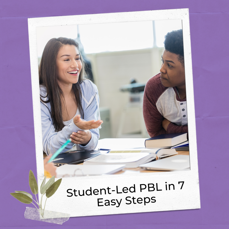Streamline student-led project-based learning schools with these 7 easy steps that all teachers can follow.