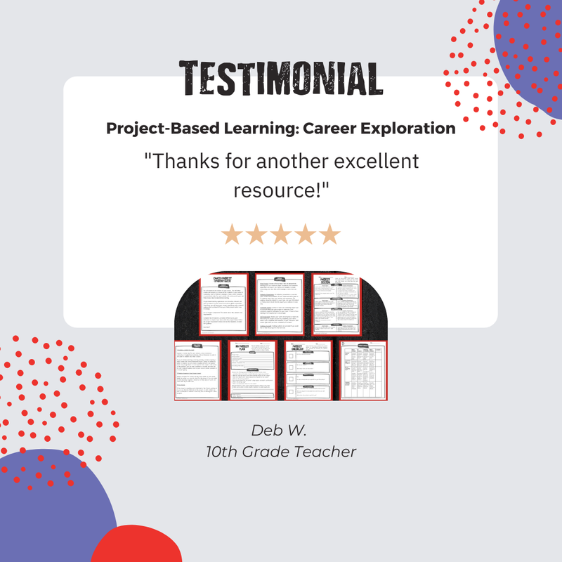 Career exploration project-based learning resource testimonial