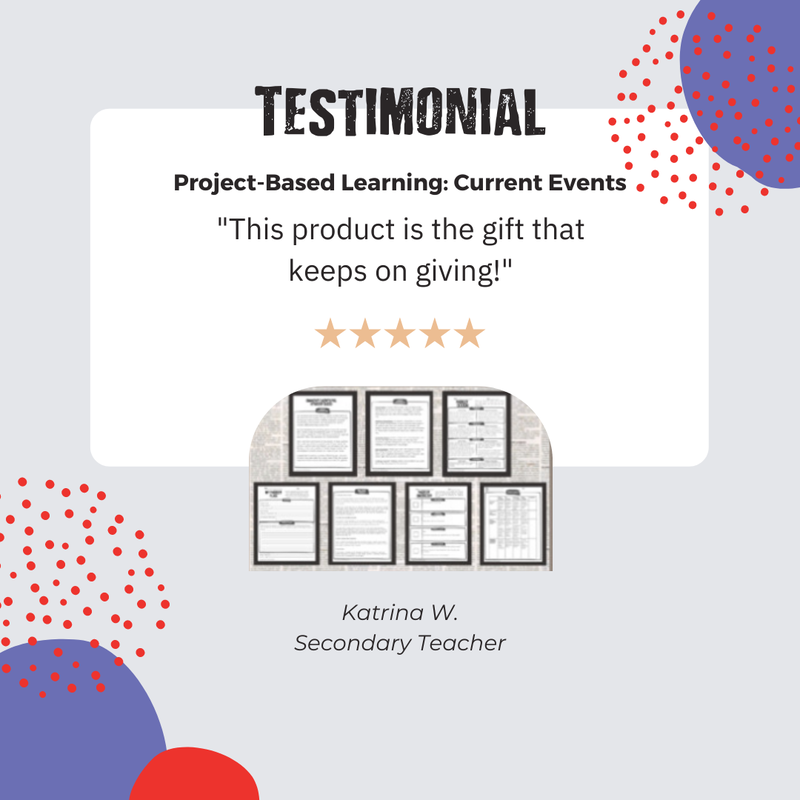 project-based learning current events resource testimonial