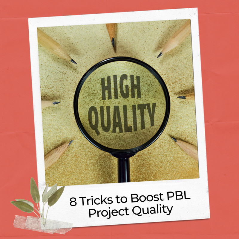 How to boost PBL project quality to the level of the PBL in this portfolio student example.
