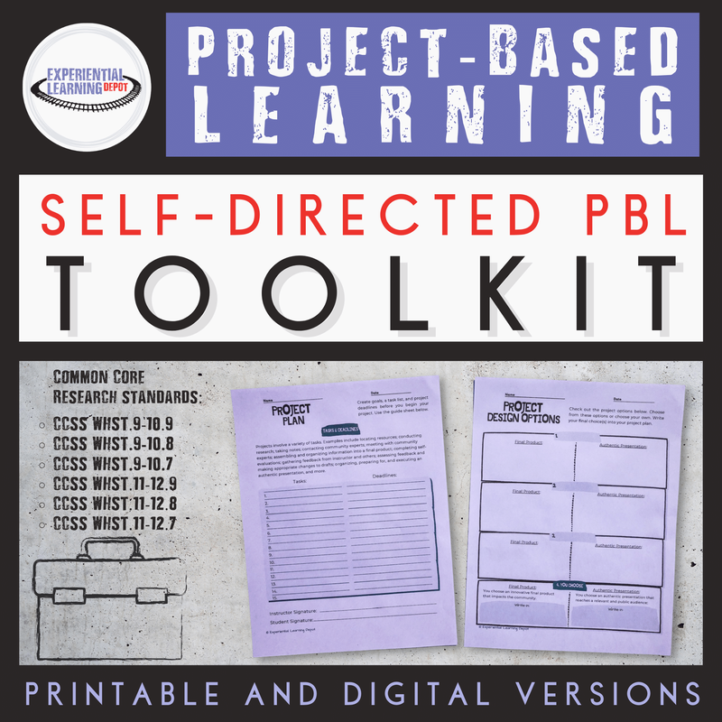 Students can plan and execute their own project-based learning experiences that take learning outdoors. Click for the PBL tool kit.