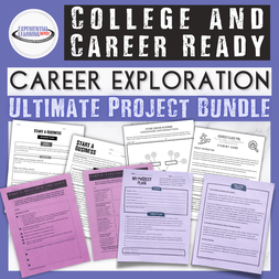 Career Exploration Activities Project Bundle for High School Students. This bundle includes all of the career exploration projects discussed in this blog post.
