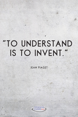 Quote from Piaget about design thinking in education