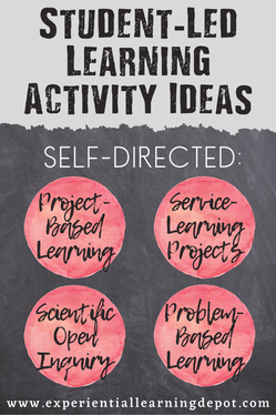 Examples of self-directed learning activities infographic