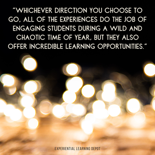 experiential learning activities for the holidays blog quote