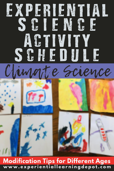 Experiential science weather and climate activities for kids blog cover