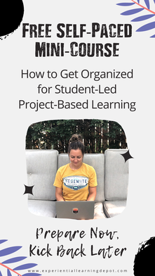 Free project-based learning mini-course with 5 short videos that teach you how to organize your PBL classroom including how to organize and set up classroom project-based learning materials.