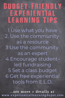 Experiential learning doesn't have to be expensive. Some of the best learning experiences are those that do not cost one cent. Check out these tips for low-budget learning experiences that help learners build skills and content knowledge. 