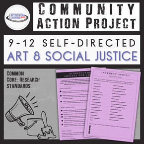 Social justice and art resource for student-led community action projects