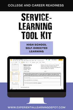 This is one of my favorite high school resume builders for students - student led service learning. Check out the tool kit resource for guiding materials.