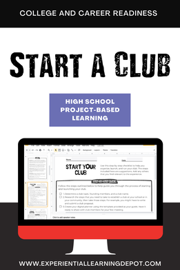 high school resume builders for students such as starting a club are great for gaining competitive skills. This start a club resource is a helpful guide for going through the process.