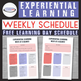 How to use experiential learning in the classroom? How do experiential learning schools schedule their day, week, or year? This resource gives you an experiential learning schedule example as well as a template to create your own!