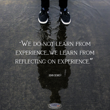 Learning by reflection John Dewey quote