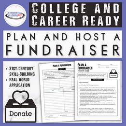 Student fundraiser project resource for high school students.