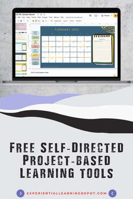 Free project-based learning digital sample planner for planning project-based learning related winter STEM activity challenges