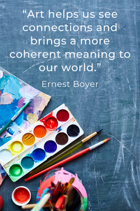 Project-based learning art quote by Ernest Boyer.