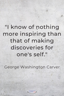 Student-directed learning space blog post quote by George Carver Washington