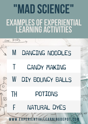 Experiential learning activity ideas about mad science