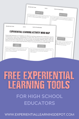 Free experiential learning tools for teachers including an implementation spreadsheet for a variety of inquiry-based learning experiences.