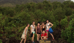 This is a photo of Arenal Volcano on a high school biology trip to Costa Rica.