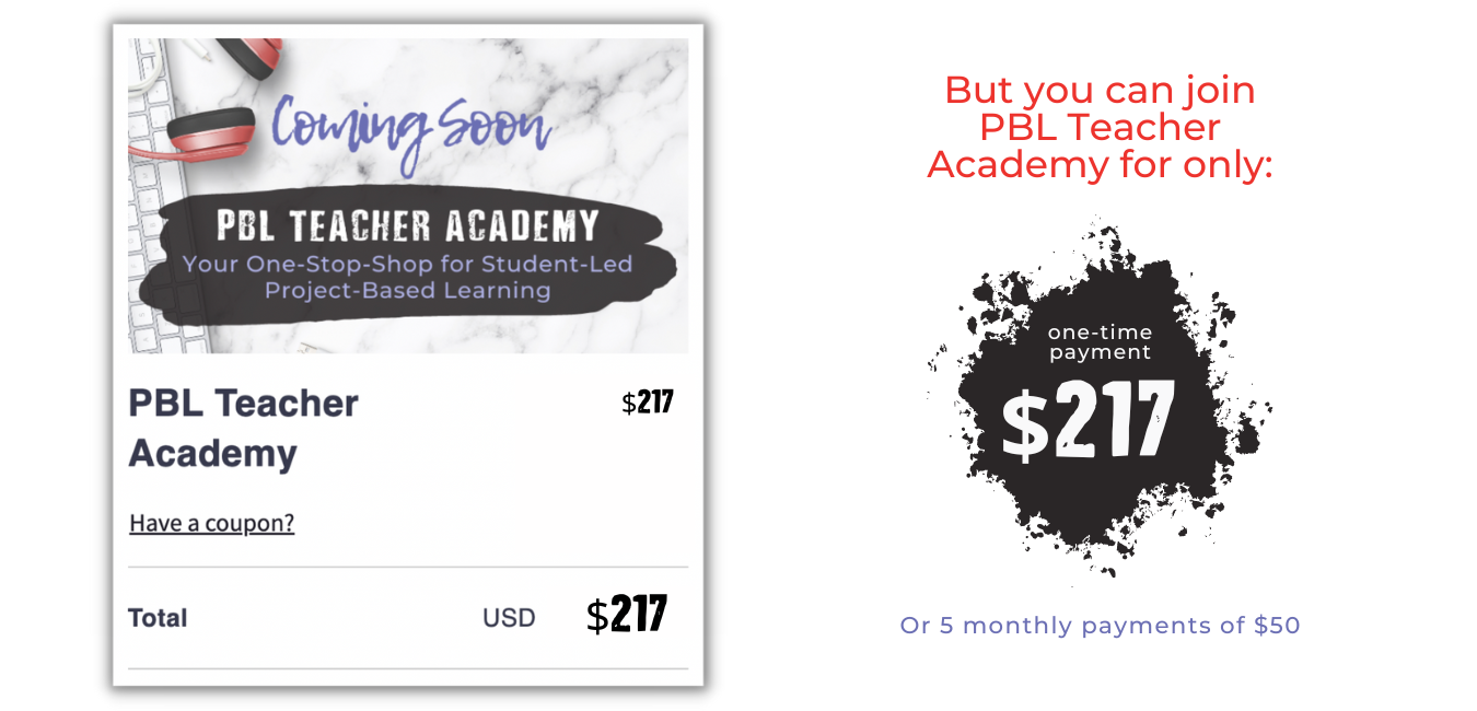 But you get this student-led project-based learning group for only $197.