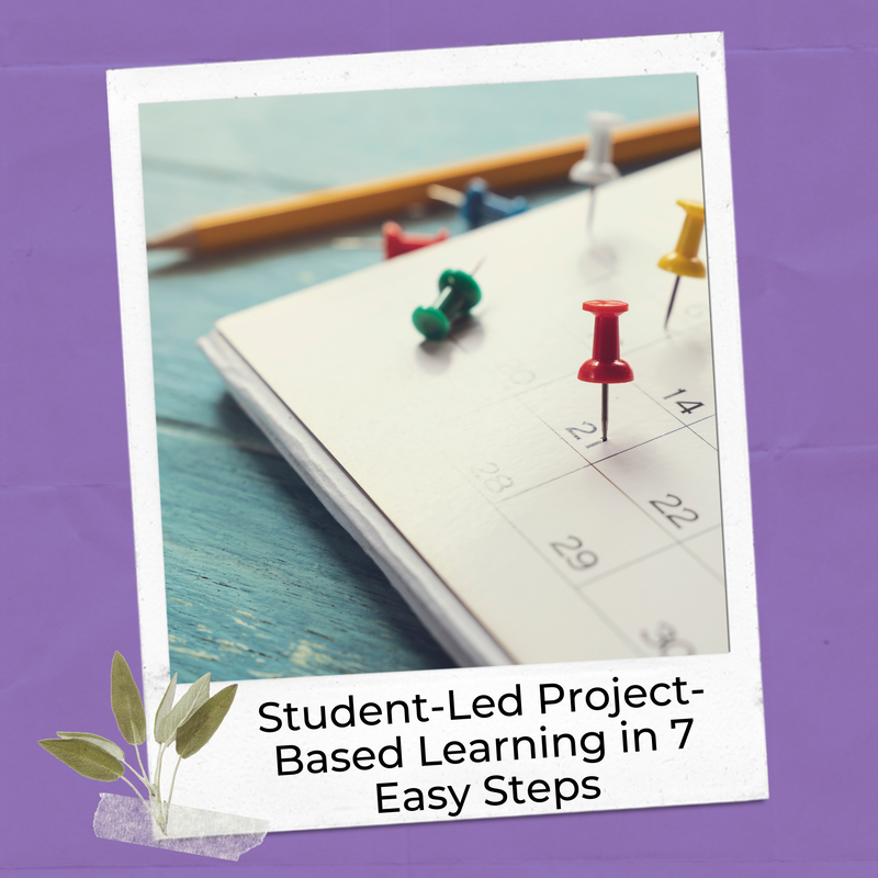 Student-led project-based teaching steps. Blog post.